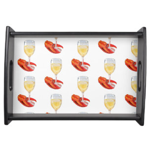 Lobster and Wine Serving Tray