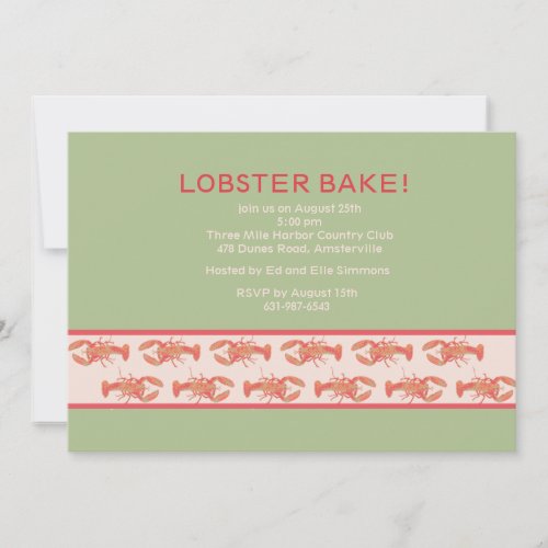 Lobster Bake Invitation