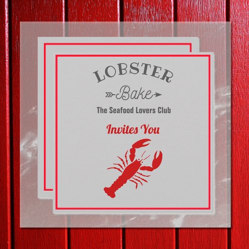 Lobster Bake Invitation