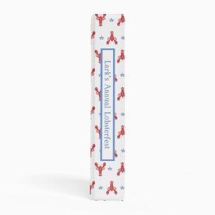 Lobster Bake Lobsterfest Custom Lobster Chef Binde Mini Binder