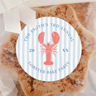 Lobster Bake Nautical Sticker