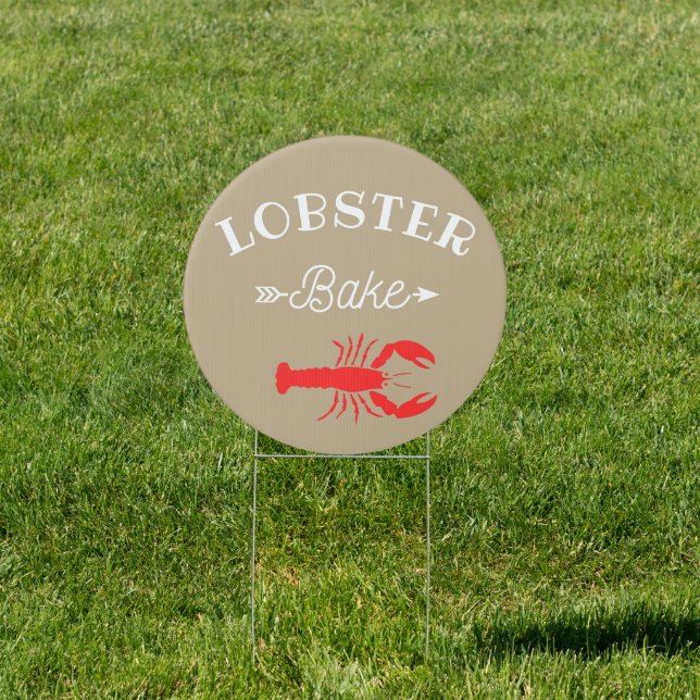 Lobster  Bake-  retro  look   Sign (Insitu)