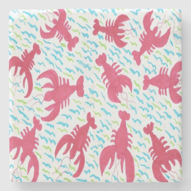 Lobster Bay Stone Coaster (Front)