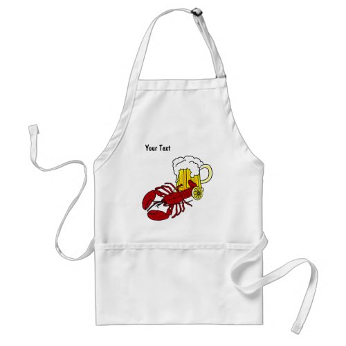 Lobster Beer Apron Template