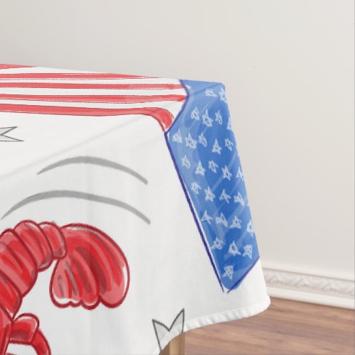 Lobster Beer Flag Star Tablecloth