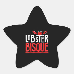 Lobster Bisque Seafood Lovers Gift Star Sticker