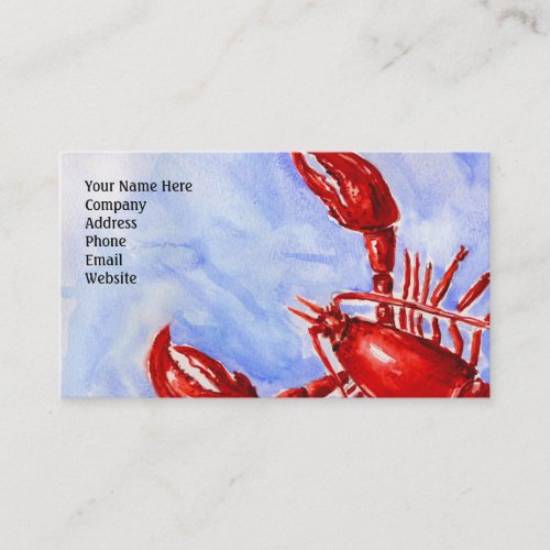 Lobster Biz Card Business Cards