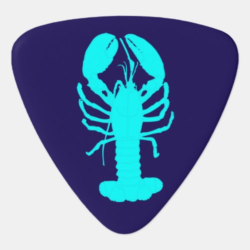 Lobster Blue Teal Guitar Pick