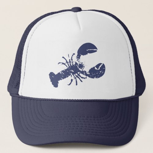 Lobster Blue White Trucker Hat