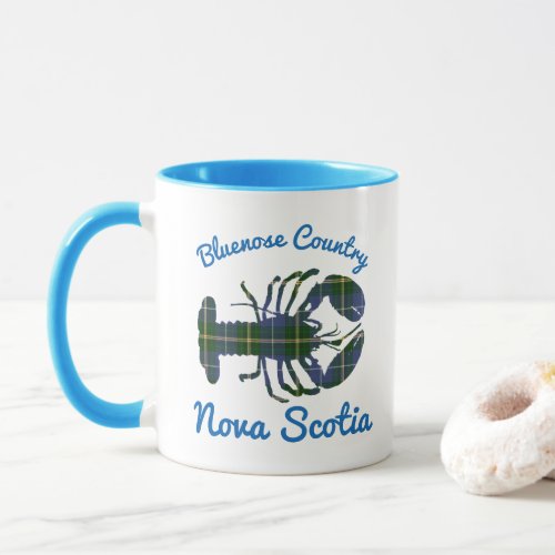 lobster Bluenose Country Nova Scotia coffee mug