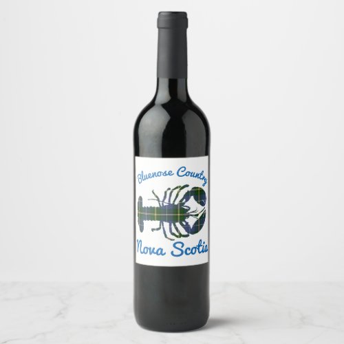 lobster Bluenose Country Nova Scotia wine label