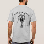 Lobster Boat Name Shirt