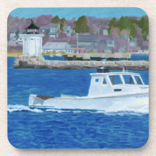 Lobster Boat Portland, Maine Beverage Coaster