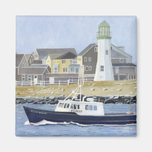 Lobster Boat Scituate Harbor Magnet