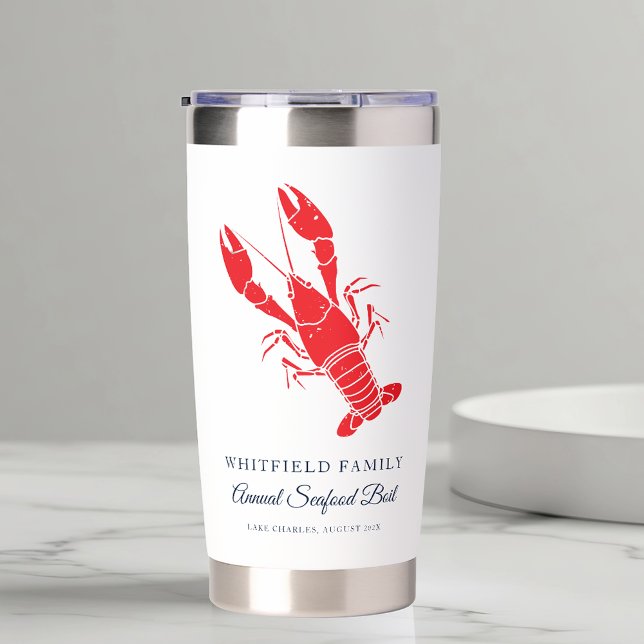 Lobster Boil Annual Seafood Cookout Custom Family Insulated Tumbler (Lobster Boil Annual Seafood Cookout Custom Family Insulated Tumbler)