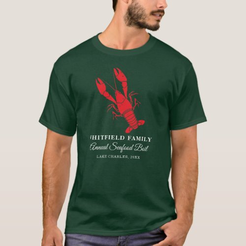Lobster Boil Annual Seafood Cookout Custom Family T_Shirt