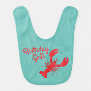 Lobster Boil Birthday Party Baby Bib