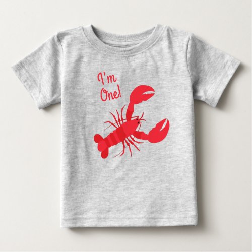 Lobster Boil Birthday Party Cute Kids Baby T-Shirt