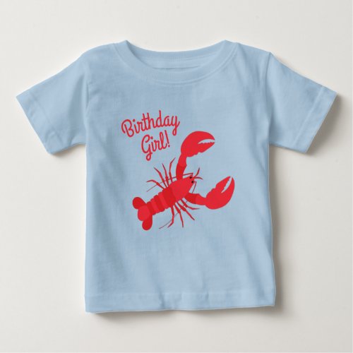 Lobster Boil Birthday Party Cute Kids Baby T_Shirt