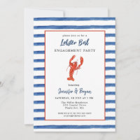 Lobster Boil engagement party invitation