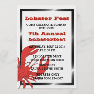 Lobster Boil/Fest Party Invitations