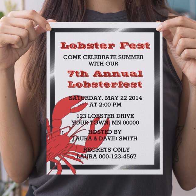Lobster Boil/Fest Party Invitations (Creator Uploaded)