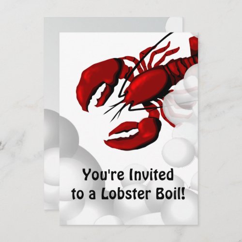 Lobster Boiling Dinner Invitation