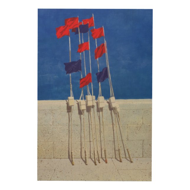 Lobster Buoys 1990s Wood Wall Decor (Front)