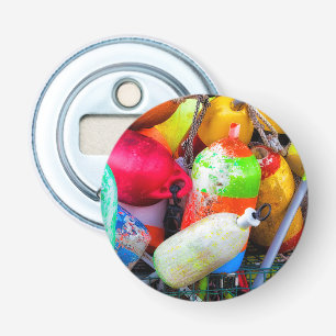 Lobster buoys at Bass Harbor Bottle Opener