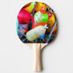Lobster buoys at Bass Harbor Ping-Pong Paddle