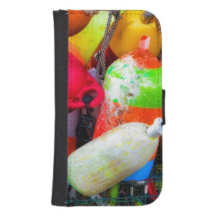 Lobster buoys at Bass Harbor Phone Wallet