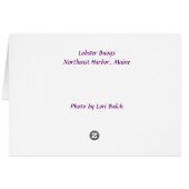 Lobster Buoys Cards (Back Horizontal)