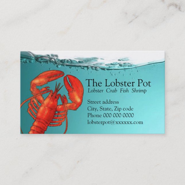 Lobster bus. card (Front)