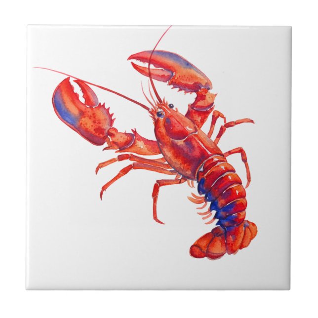 Lobster Ceramic Tile (Front)