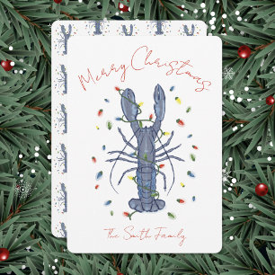 Lobster Christmas Card
