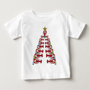 Lobster Christmas tree cute party ugly shirt