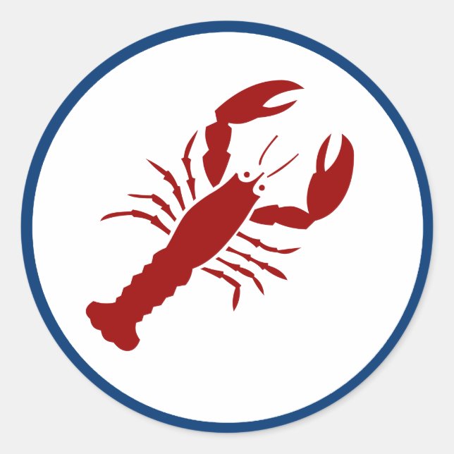 Lobster Classic Round Sticker (Front)