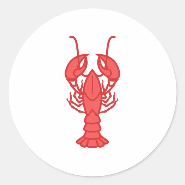 Lobster Classic Round Sticker (Front)