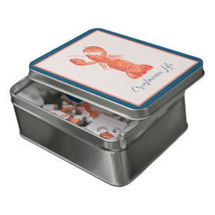 Lobster Crawfish Crustacean Watercolor Jigsaw Puzzle