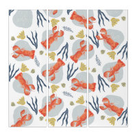 Lobster Crawfish Seafood Under Water Pattern