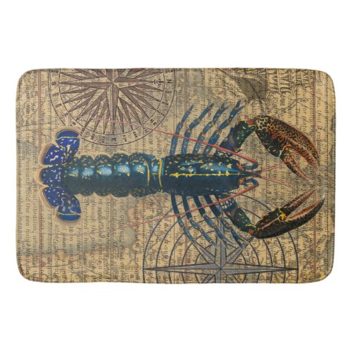 Lobster Crawfish Shellfish Seafood Ocean Bath Mat