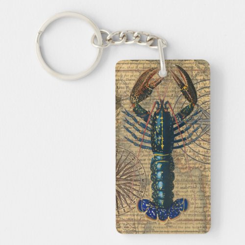 Lobster Crawfish Shellfish Seafood Ocean Keychain