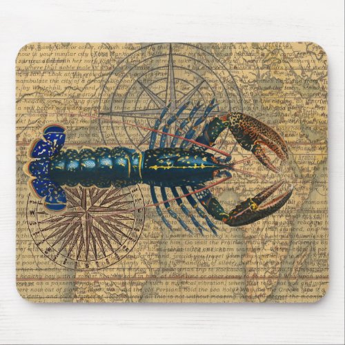 Lobster Crawfish Shellfish Seafood Ocean Mouse Pad