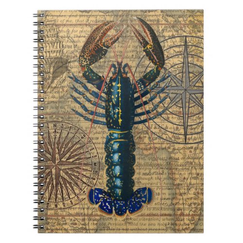 Lobster Crawfish Shellfish Seafood Ocean Notebook