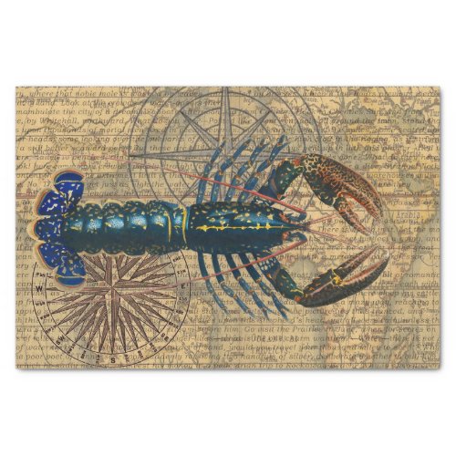 Lobster Crawfish Shellfish Seafood Ocean Tissue Paper