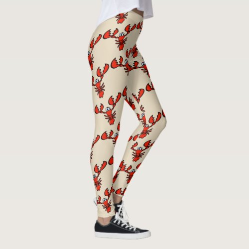 Lobster Crayfish Crawfish Leggings