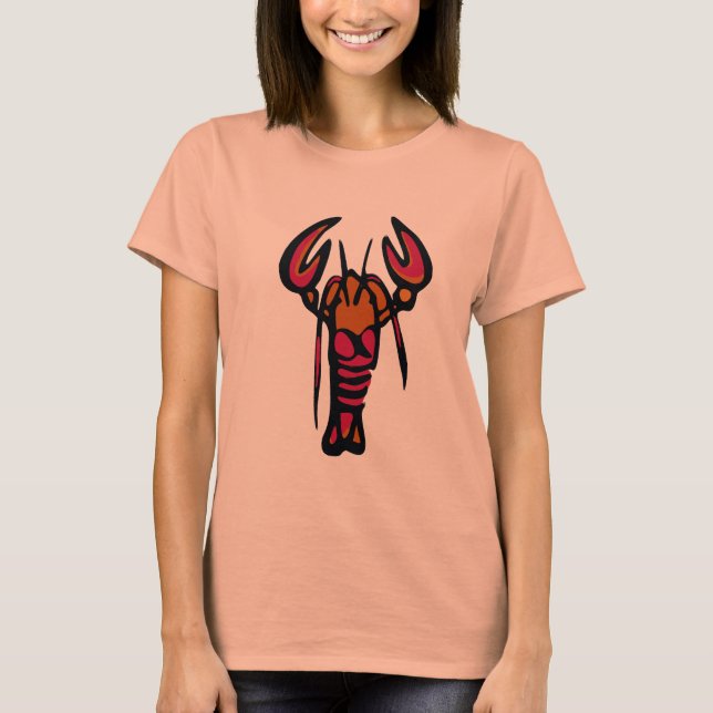 Lobster, Crayfish, Crawfish T-Shirt (Front)