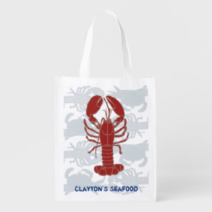 Lobster Crustaceans Seafood Shellfish Grocery Bag