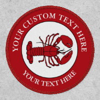 Lobster Custom Text Logo Icon Patch