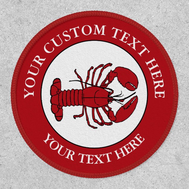 Lobster Custom Text Logo Icon Patch (Front)